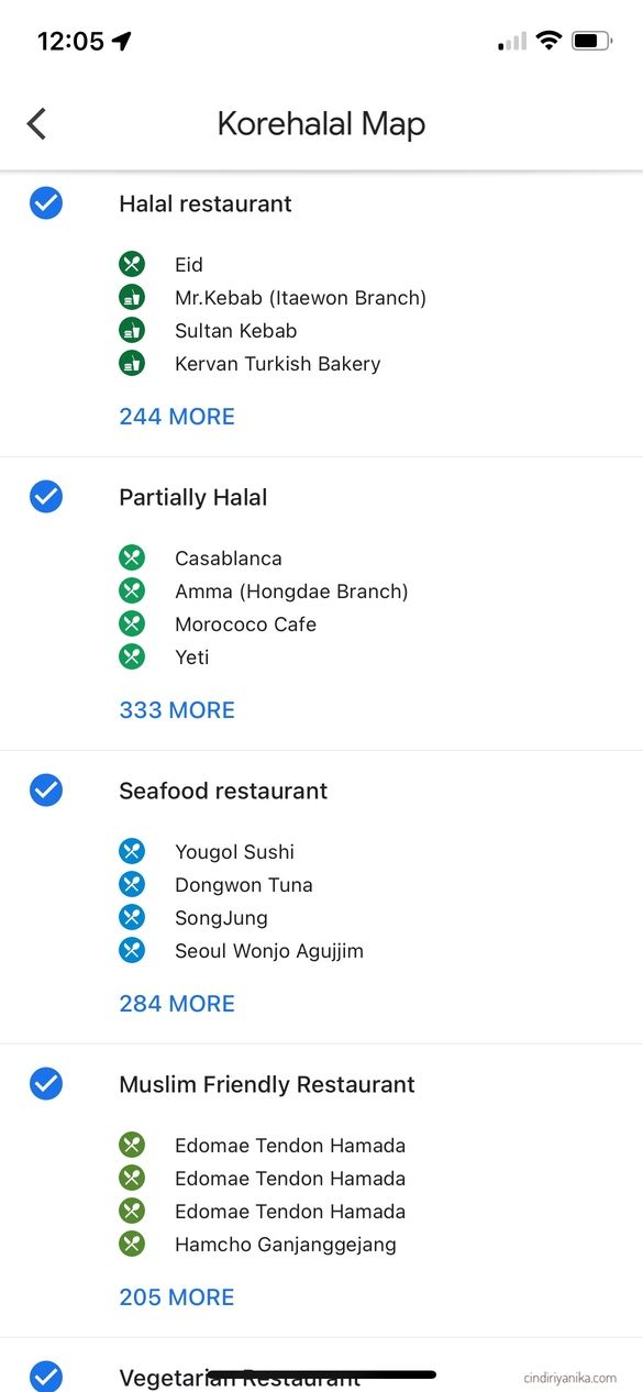 Peta Restoran Halal di Korea